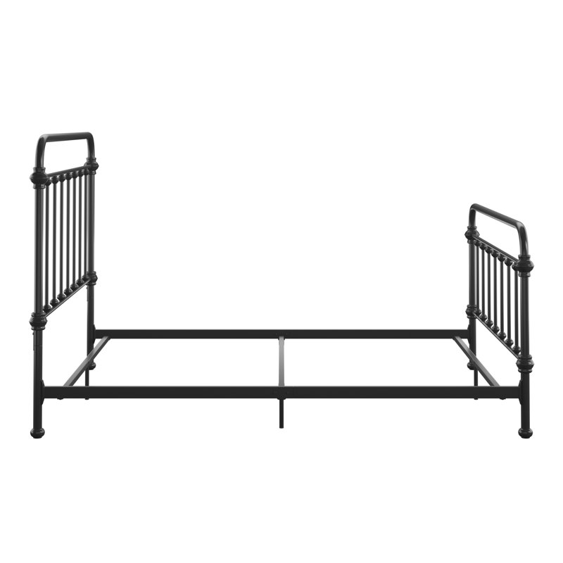 Charlton Home Malwae Standard Bed Size Queen Iron Metal